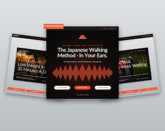 Complete wandelresetbundel · 30-dagen + 12-wekenplan + gecoachte audio · pdf-intervalwandelingen + mp3 · Japanse wandelmethode