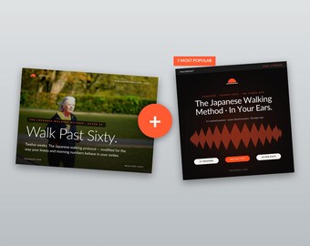 Low Impact Walking Plan For Over 60 + Coached Audio Bundle · 47-Page PDF + 17 MP3 Sessions · Japanese Walking Method