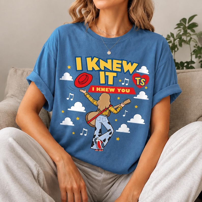 Comfort Colors I Knew It I Knew You Shirt, TS 2026 Tshirt for Fan, Toy Story 5 Movie 2026, Toy Story Song Inspired Tshirt image 1