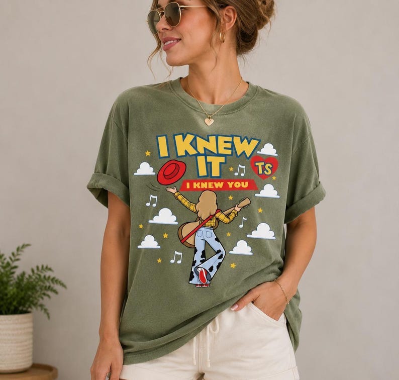 Comfort Colors I Knew It I Knew You Shirt, TS 2026 Tshirt for Fan, Toy Story 5 Movie 2026, Toy Story Song Inspired Tshirt image 6