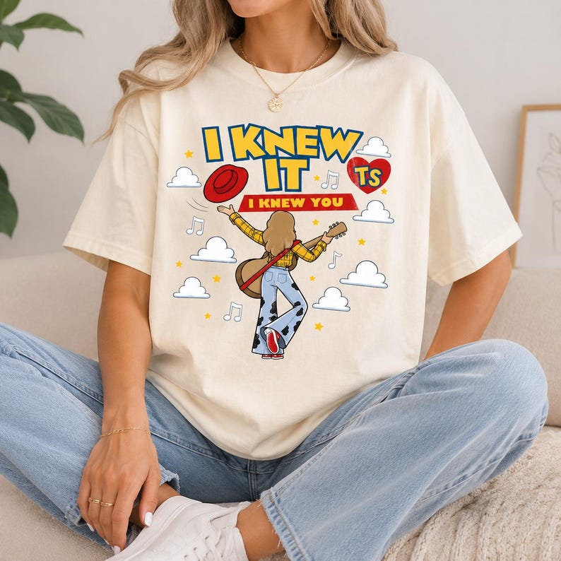 Comfort Colors I Knew It I Knew You Shirt, TS 2026 Tshirt for Fan, Toy Story 5 Movie 2026, Toy Story Song Inspired Tshirt image 3