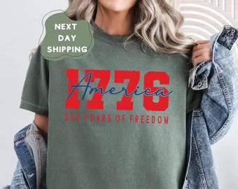 Semiquincentennial July 4th Independence Day Gift, American 250 1776–2026 Comfort Colors Shirt for USA 250th Anniversary Celebration