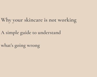 Why Your Skincare Is Not Working | Skincare Routine Mistakes Guide | Simple Routine Reset PDF | Minimal Skincare Help