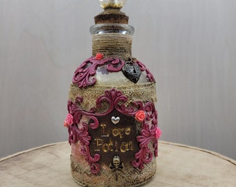 Love Alter Bottle, Pink Scrolls