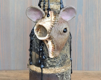 Mouse Skull Apothecary Bottle