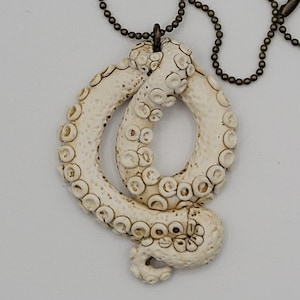 Polymer clay Tentacle Pendants