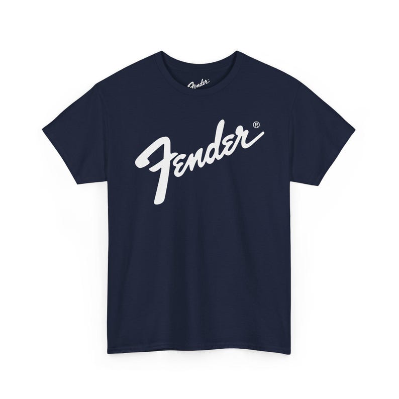 T-shirt avec logo Aile | T-shirt de marque de guitare, chemise de musicien Navy