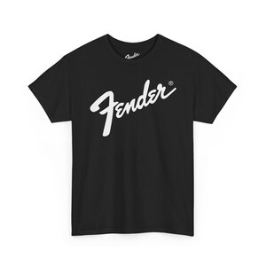 T-shirt avec logo Aile | T-shirt de marque de guitare, chemise de musicien Black