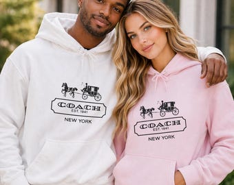 Coach Horse and Carriage Hoodie | Vintage Coach New York Logo