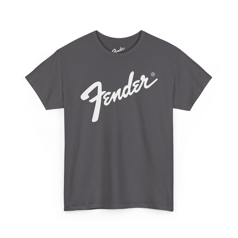 T-shirt avec logo Aile | T-shirt de marque de guitare, chemise de musicien Charcoal