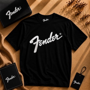 T-shirt avec logo Aile | T-shirt de marque de guitare, chemise de musicien image 1