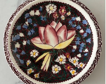Vernon Kilns Lei Lani Aloha brood/saladeborden (4) 6,5" Vintage Don Blanding, VS