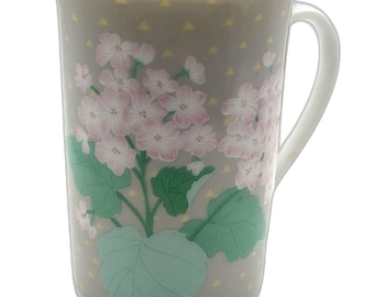 Vintage Pink Floral Japan Curtis Swann Tasse 70er Jahre Otagiri Cottagecore Kaffee Tee