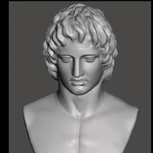 Alexander the Bust STL | Macedonian King 3D Model (Digital Download)