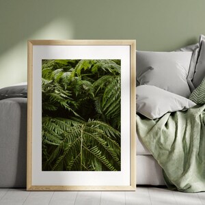 Botanical Wall Art - Green Fern Poster Print - Printable Nature Wall Art (Digital Download)