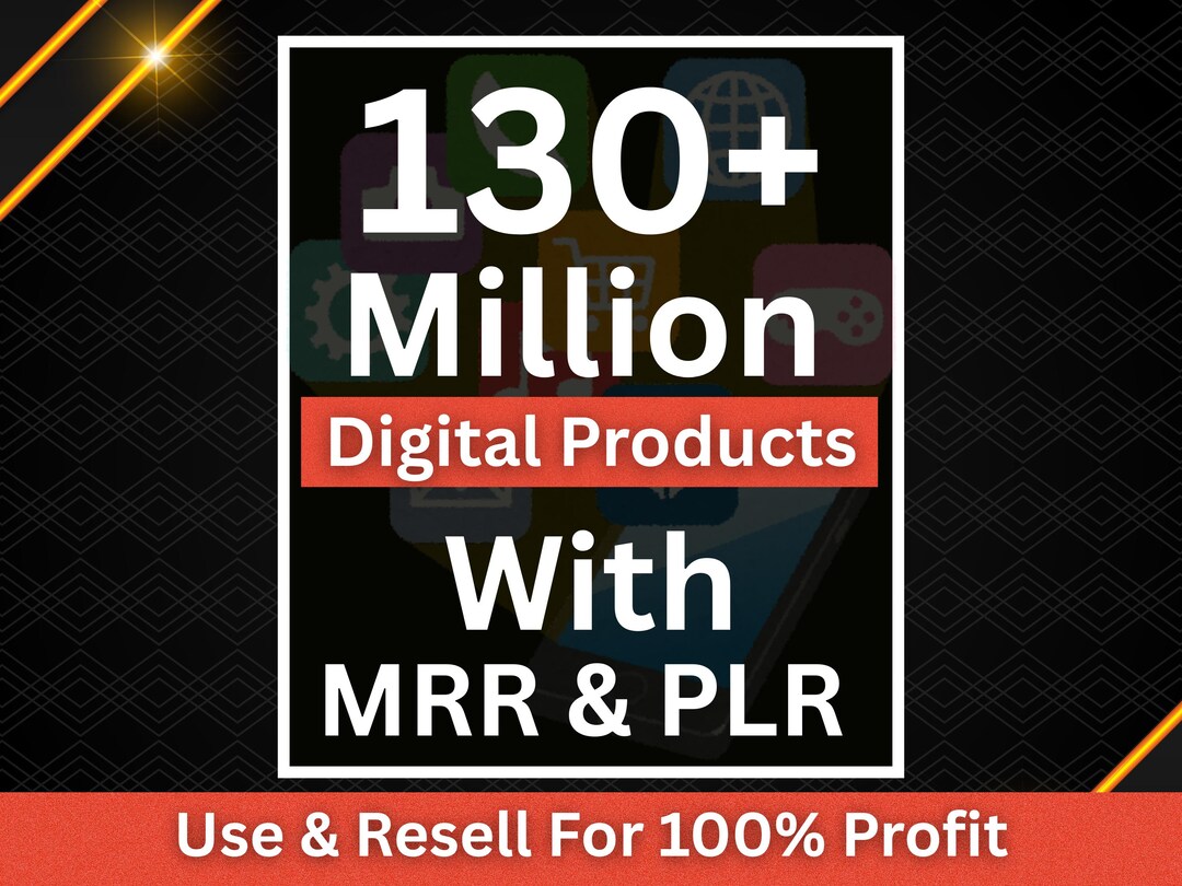 130+ Million PLR MRR Digital Products Bundle | Passive Income Master ...