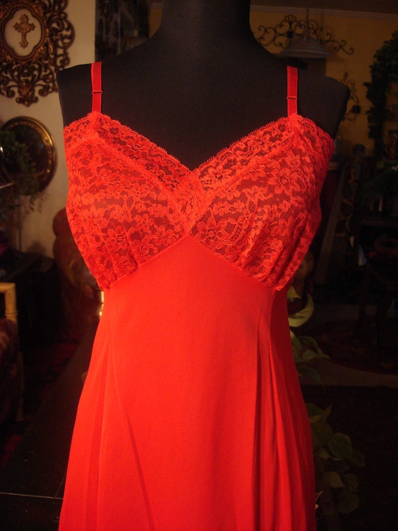 red bustier lingerie slip Gem