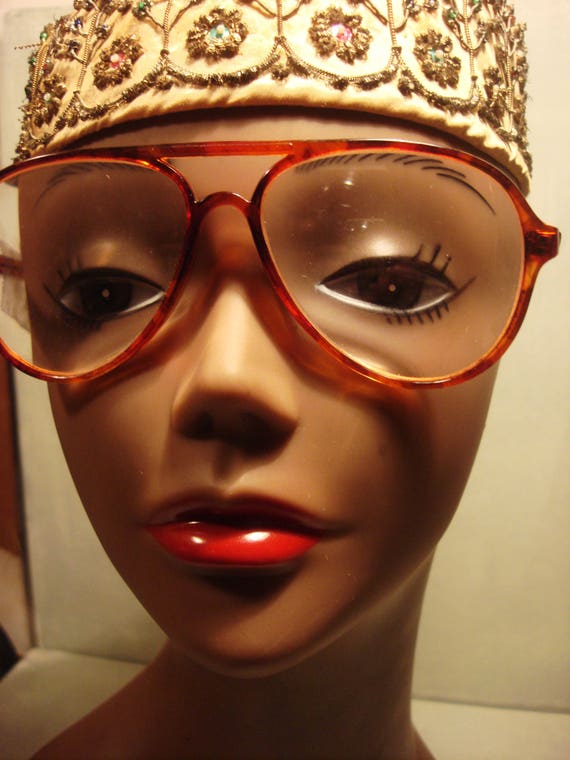 Vintage Aviator Tortoise Colored Prescription Glas