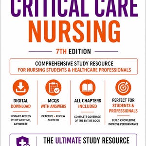 Priorities in Critical Care Nursing Study Guide | 7th Edition Digital Download | MCQs with Answers Included