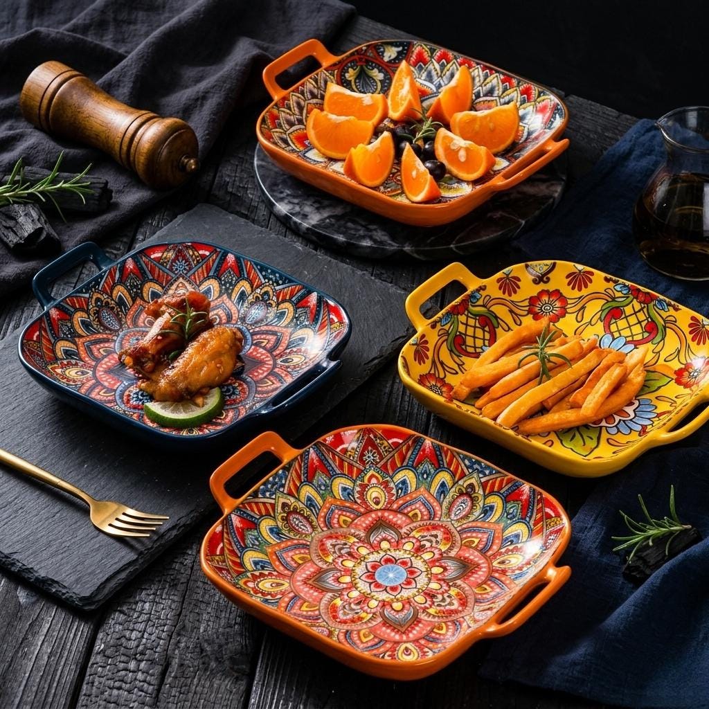 Andalusian Ceramic Plate - Etsy UK