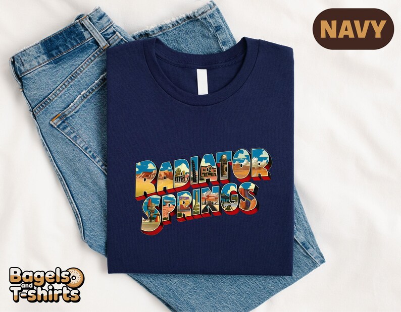 Radiator Springs Shirt, Disneyland Familienausflug Pullover, Lightning McQueen T-Shirt, Disney Cars Film Top, Retro Disney Pixar Kinderbekleidung Bild 9