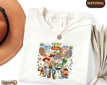 Disney Toy Story 5 Shirt, Pixar Film Charakter T-Shirt, Du hast einen Freund in mir T-Shirt, Disneyland Urlaub Top, Familienreise 2026 Sweatshirt