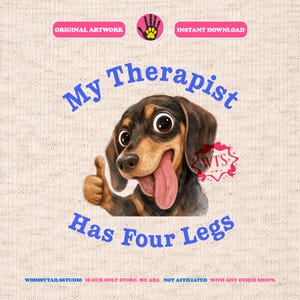 Dackel Hund PNG, Doxie Dackel Hund Clipart, Haustier-Shirt Sublimationsdesign (digitaler Download)