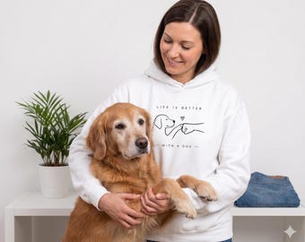 Senior Dog Mom Hoodie | Silver Paws Club Custom Name Sweatshirt | Canine Comfort Apparel