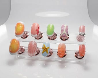 Summer Y2K Handmade Press on Nails