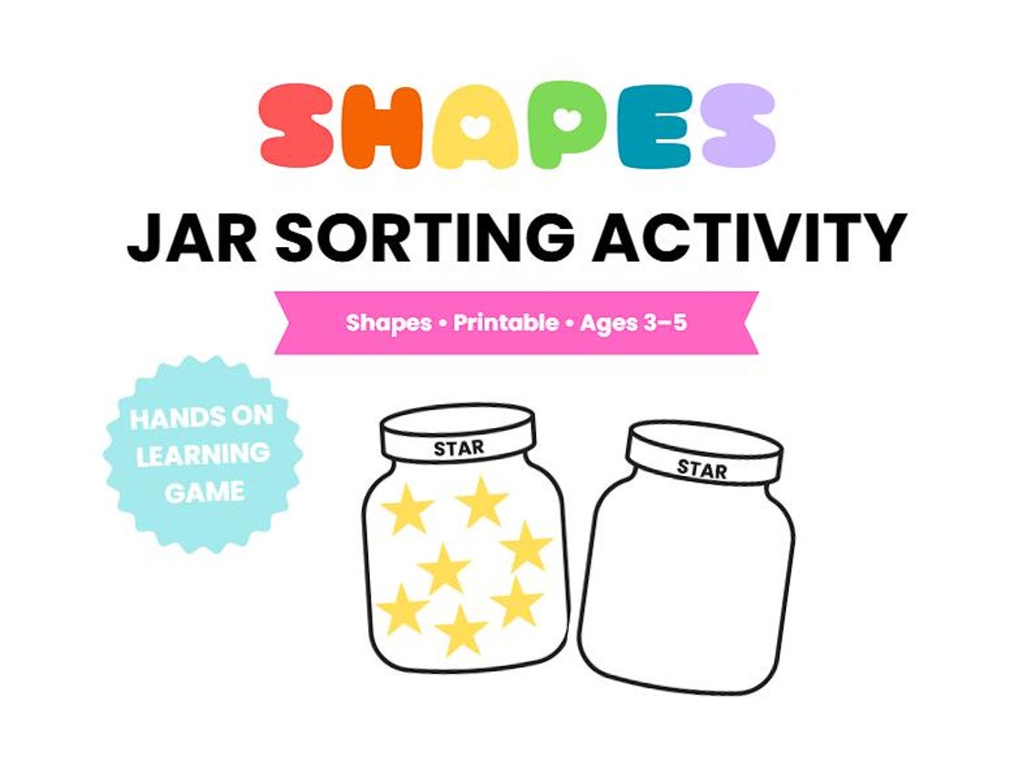 Shape Sorting Activity | Printable Preschool Game | Learning Shapes ...
