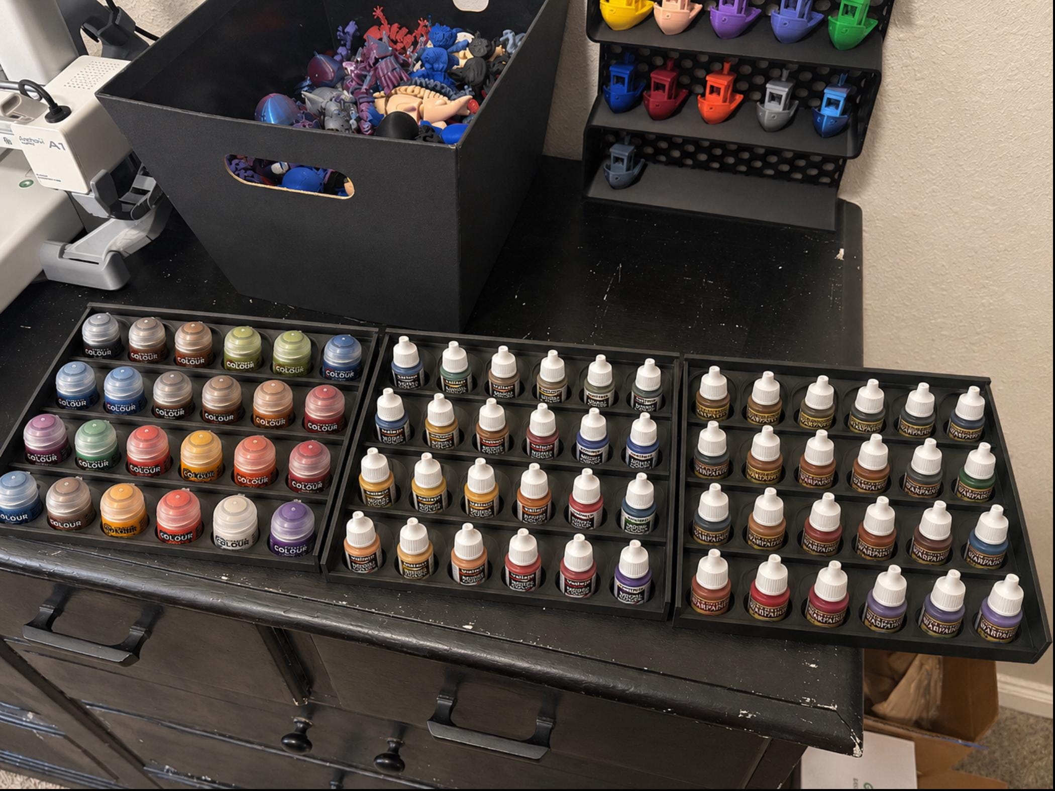 Custom Paint Rack Modular Paint Rack for Hobbyists, Citadel, Vallejo, Army Painter ...