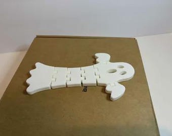 Articulated Flexi Ghost Fidget Toy – Spooky Halloween Desk Decor, Stress Relief