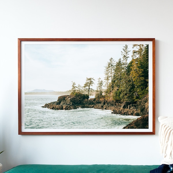 Tofino Vancouver Island - British Columbia photo - Fathers Day Gift - Horizontal ocean seascape photography - Extra large wall art