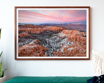 Bryce Canyon National Park art - Southern Utah Desert print - Southwestern landscape wall art - Large fine art nature photograph