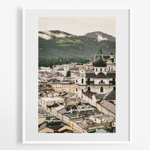 Salzburg photography - Austria wall art - European cities print - Travel gallery wall