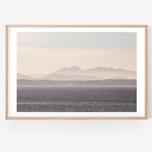 Puget Sound photograph - Seattle wall art print - Pacific Northwest decor - Elliott Bay Washington photo print - PNW art