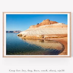 Lake Powell wall art -  Arizona photo print - Colorful Utah photography - Nature wall decor - Large art 24x36 + more sizes