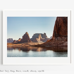 Lake Powell Arizona photo prints - Oversized wall art - Sunset fine art photography - Desert decor art print