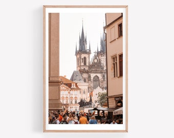 Prager Altstadt Druck - Fine Art Fotografie - PragEr Wandkunstdruck - Tschechien, Europäisches Reise dekor 12x18 + mehr Größen