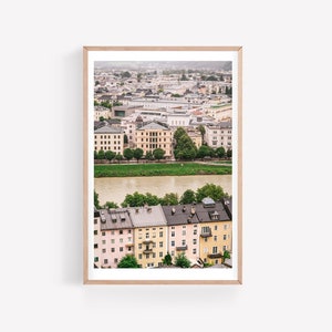 Salzburg wall art print - Austria photography print, Christmas gift for him or her, Europe travel prints for travel gallery walls