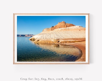 Lake Powell wall art -  Arizona photo print - Colorful Utah photography - Nature wall decor - Large art 24x36 + more sizes