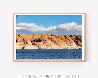Lake Powell Utah art photo prints - Office decor Fathers Day gift for men - Arizona bedroom wall art prints