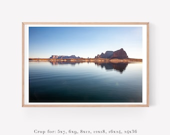 Utah art from Lake Powell - Office decor photo prints - Arizona oversized wall art prints - Bathroom wall art - Fathers Day gift for men