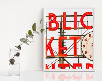 Stampe fotografiche Pike Place - Foto del mercato di Seattle - Pacific Northwest PNW print - 16x20 wall art