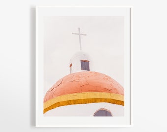 Mexico photo print - Ciudad de Mexico wall art - Travel gallery black and white photography - 12x18 24x36 + more - Burnt orange mustard