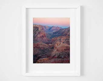 Utah art print - Southwestern sunset desert print - Utah landscape wall art - Large fine art - Nature photograph