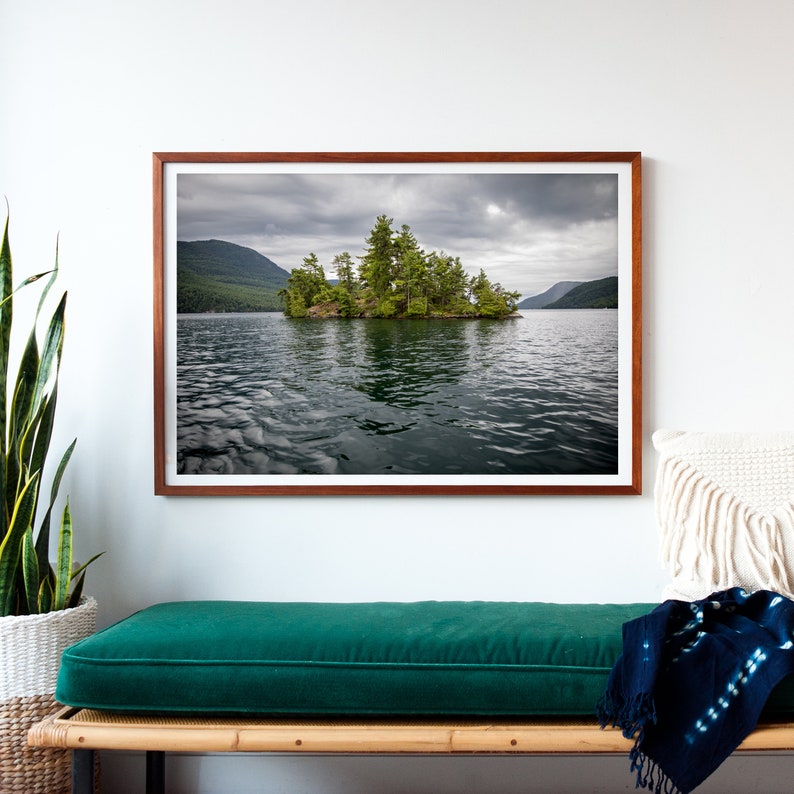 Lake George art print Upstate NY photo New York prints Large landscape photography prints Lake house art Camp cabin decor image 3