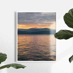 Lake George decor Upstate New York wall art Lake photo print Bathroom wall art Vertical 12x16 wall art print image 4