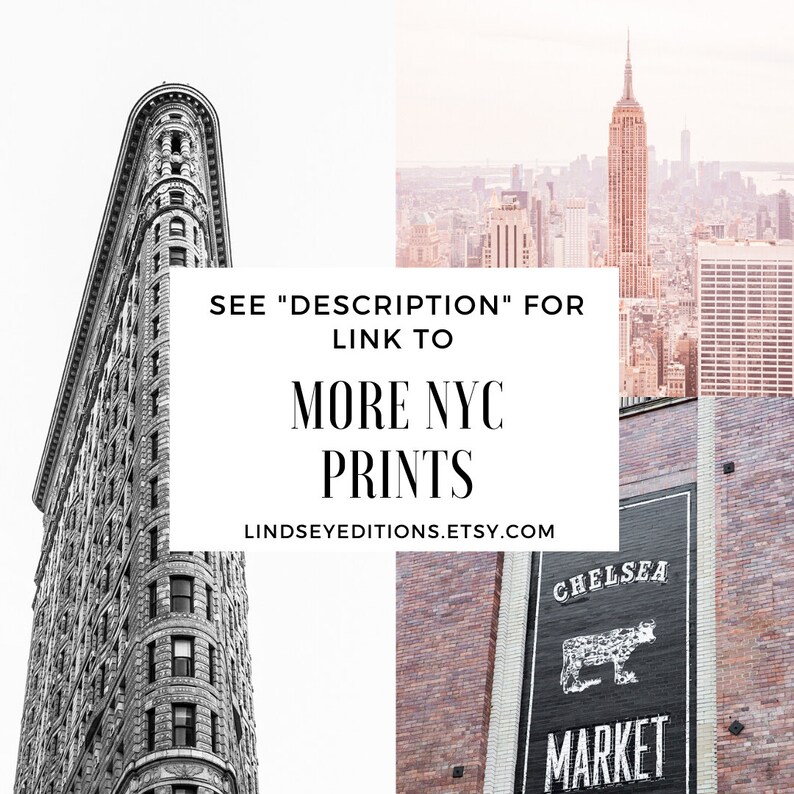 New York City Wall Art Black and White NYC New York Etsy
