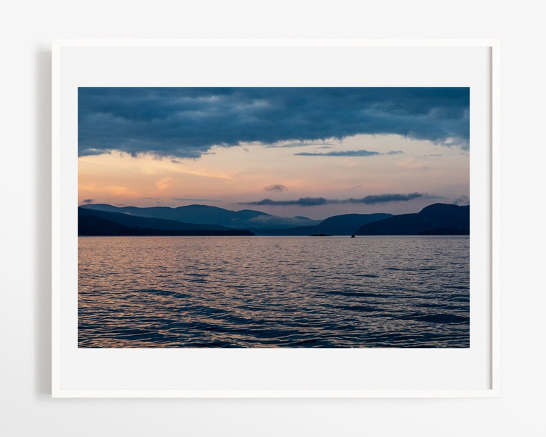 Upstate New York wall art Large landscape photography Lake George art print NY Lake house decor Lake photo print